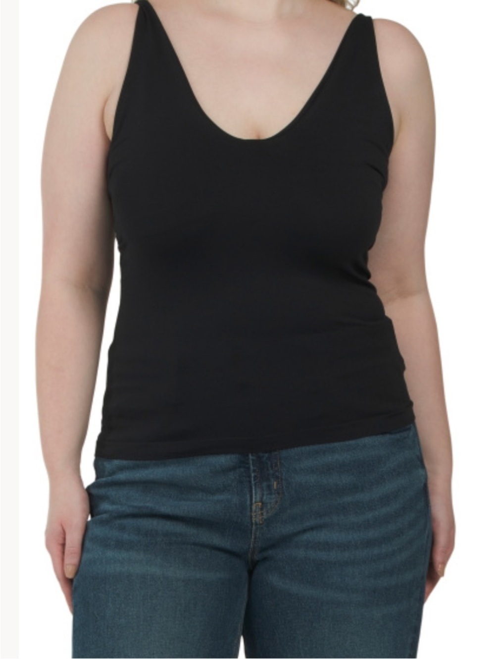 Intimately by Free People seamless Black V-Neck camo- Women's NWT